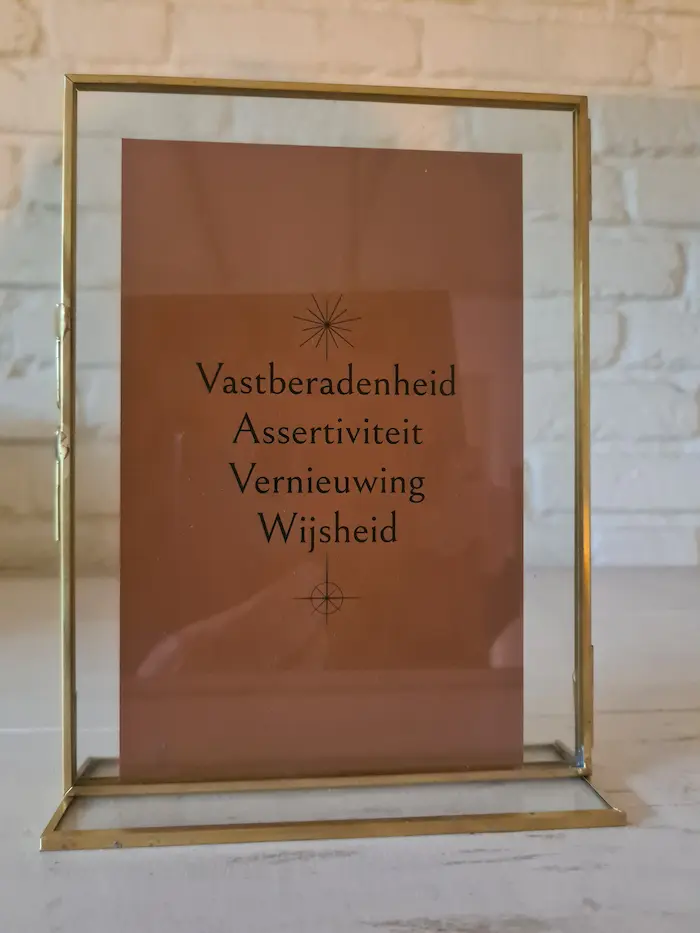 Achterkant krachtdier schilderij Vos